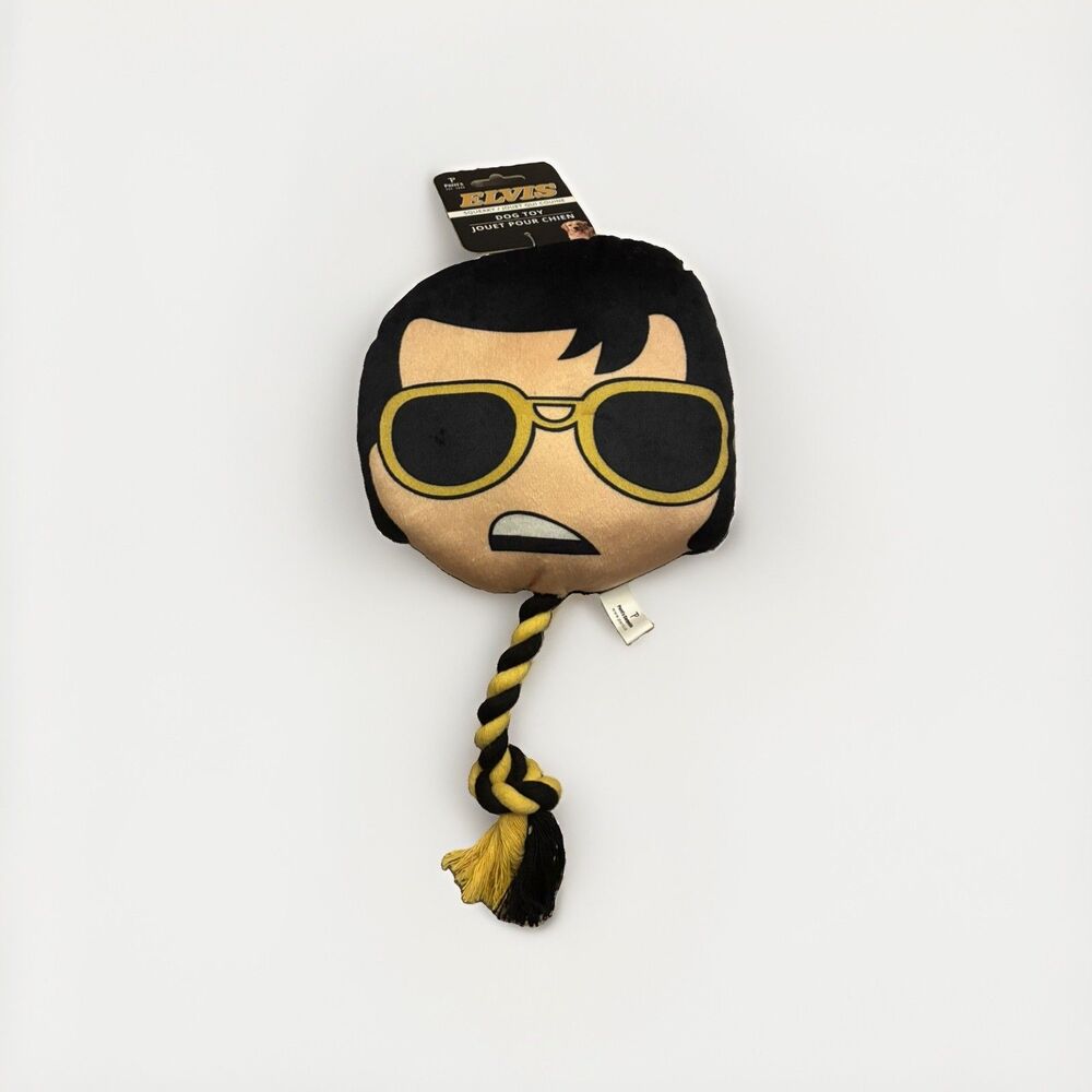 Perri’s Dog Toy Elvis  Squeaky Dog Toy  12 In Traditional